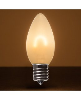 CL75748 E17-C9 Base Satin Glass Warm White Filament LED Bulbs PACK OF 5